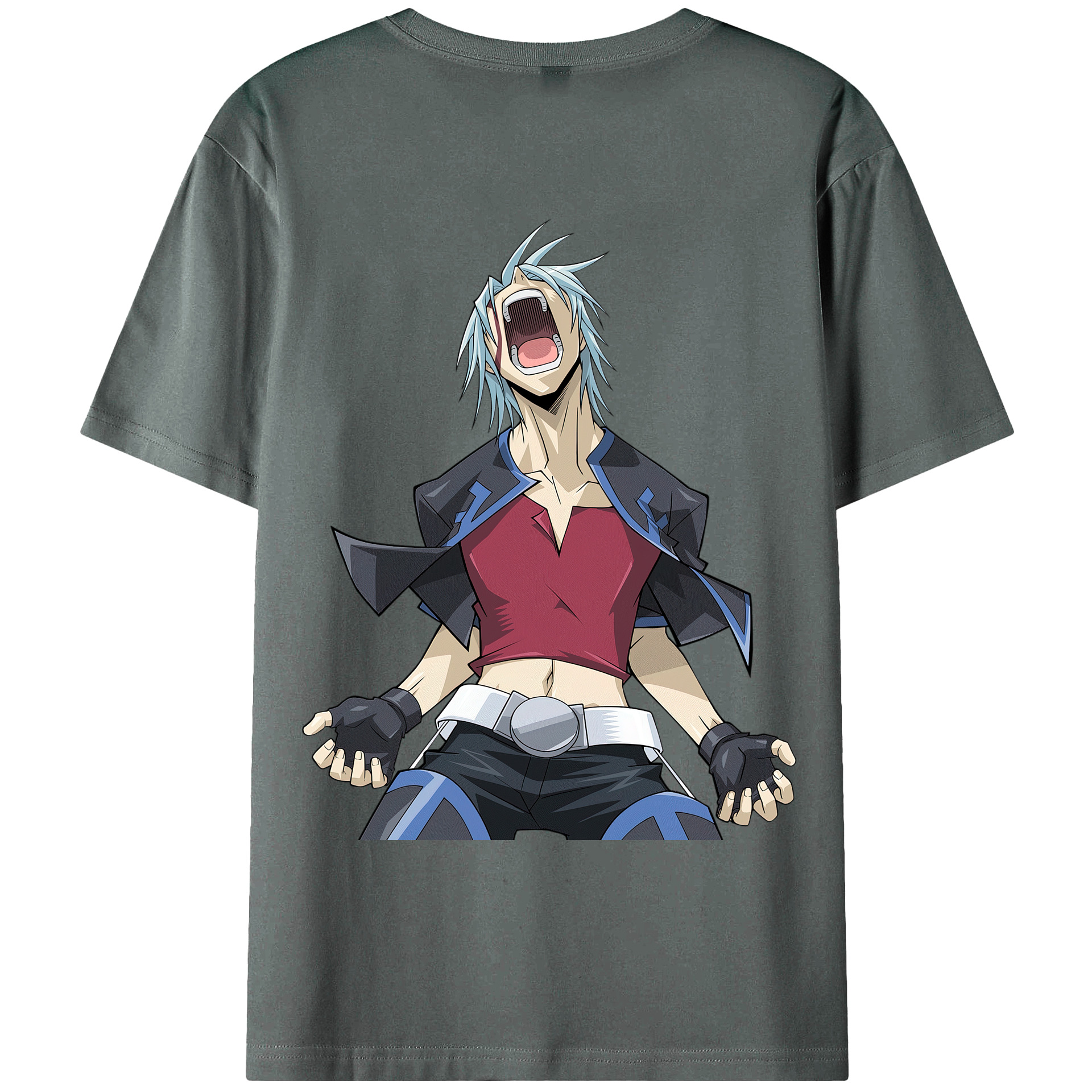（画像用） 遊☆戯☆王 Yu-Gi-Oh! 綿100％ メンズ半袖Tシャツ（バックプリント） 通気性